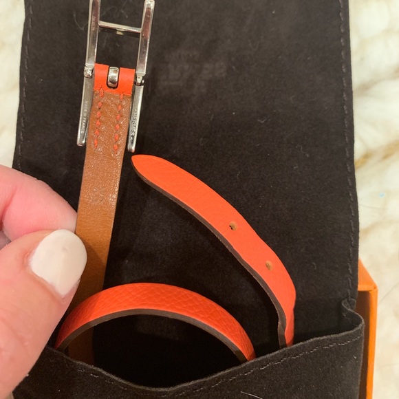Hermès Behapi double tour orange & luggage